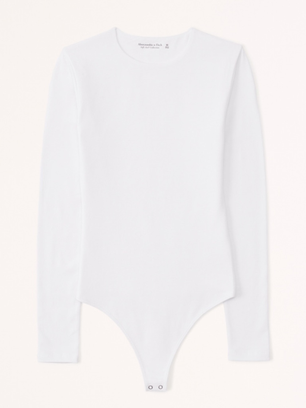 Abercrombie White Long Sleeve Bodysuit